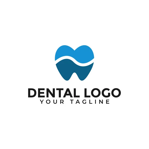 Abstract Tooth Care, Dental Clinic, Dentist Logo Design Template — 图库矢量图片