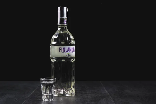 Kiev Ucrânia Novembro 2018 Vários Vodka Finlândia Finlandia Uma Vodka — Fotografia de Stock