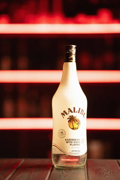 Київ Україна 2019 Малібу Рам Англ Malibu Rum Алкогольний Напій — стокове фото