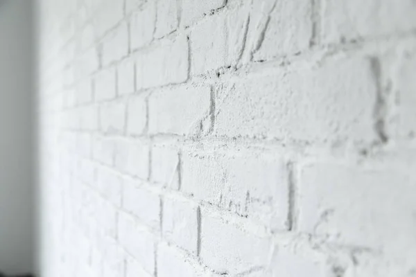 Rustical Beyaz Tuğla Duvar Daire — Stok fotoğraf