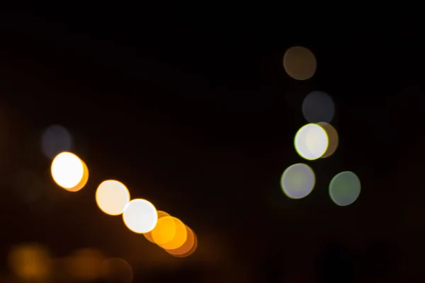 Bokeh lichten in de stad — Stockfoto