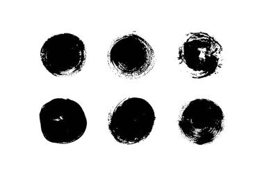 Vektör çizimi. Yuvarlak boya lekeleri..