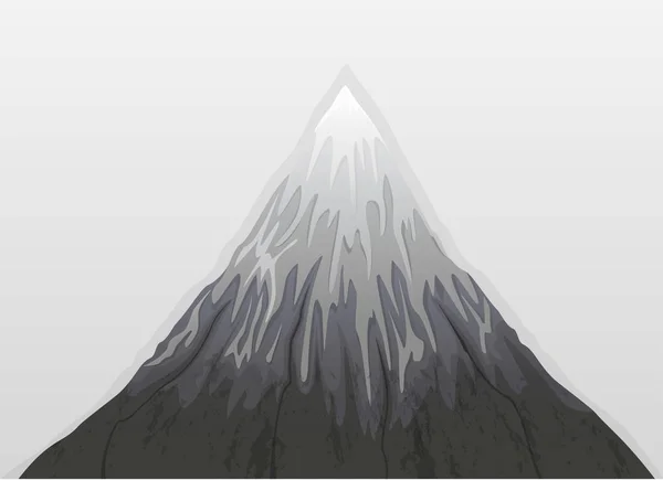 Horský Sníh Fuji Ilustrační Vektor — Stockový vektor