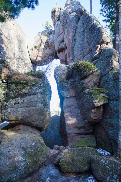 Una Montagna Sulla Riserva Naturale Siberia Russia — Foto Stock