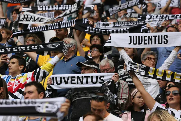 Olasz Labdarúgás Serie A férfi bajnokság Juventus vs spal — Stock Fotó