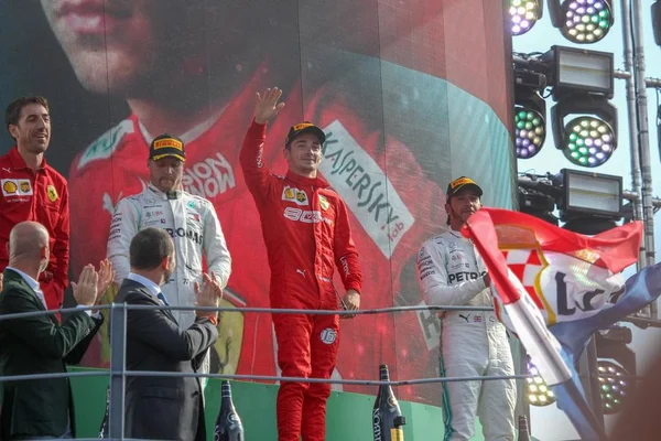 Formula 1 Championship Grand Prix Heineken Of Italy 2019 - Sunday - Podio — Stock Photo, Image
