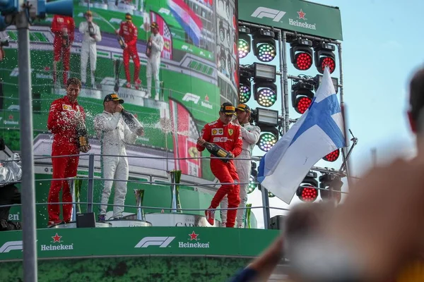 Formuła 1 Championship Grand Prix Heineken Włoch 2019-Niedziela-Podio — Zdjęcie stockowe