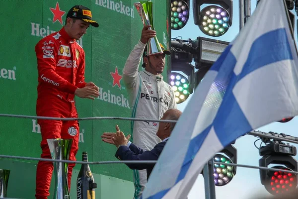 Campeonato de Fórmula 1 Grand Prix Heineken Of Italy 2019 - Domingo - Podio — Fotografia de Stock