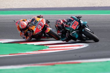 93 marc marquez repsol honda team during Official Test MotoGP In Misano Adriatico - RN - 2019 , MotoGP World Championship in Misano Adriatico, Italy, August 30 2019 - LPS/Alessio Marini clipart