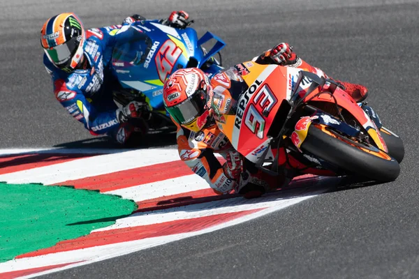 Motogp Wereldkampioenschap Zaterdag Gratis Oefening & Kwalificaties Van Het Motogp Van San Marino En Riviera Van Rimini — Stockfoto