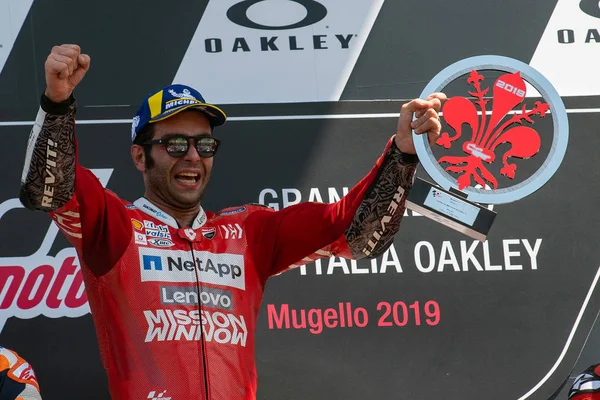 Campeonato del Mundo de MotoGP Gran Premio de Italia 2019 - Mugello - Podio Motogp — Foto de Stock