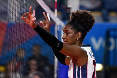 Voleybol Niyetli Uluslar Ligi Kadınları - Sırbistan Dominik Cumhuriyeti 'ne Karşı 