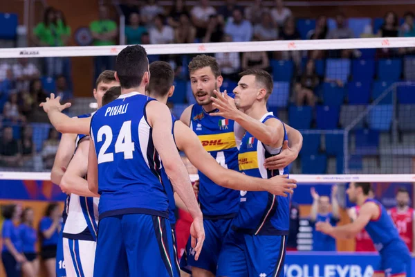 Selección de Voleibol Italiano Liga de Naciones Hombres 2019 - Italia vs Serbia — Foto de Stock