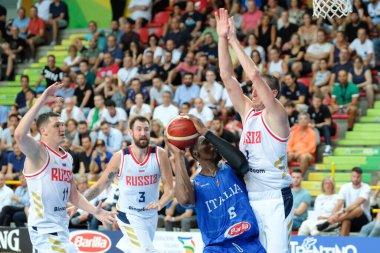 İtalya Basketbol Milli Takımı Verona Basketbol Kupası - İtalya Rusya 'ya Karşı 