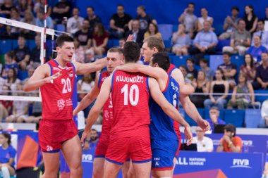 İtalyan Voleybol Ulusal Takım Milletler Ligi Erkekler 2019 - İtalya Sırbistan 'a Karşı