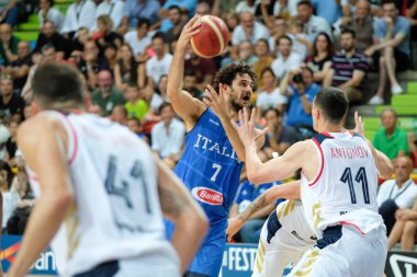 İtalya Basketbol Milli Takımı Verona Basketbol Kupası - İtalya Rusya 'ya Karşı 