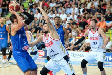 İtalya Basketbol Milli Takımı Verona Basketbol Kupası - İtalya Rusya 'ya Karşı 