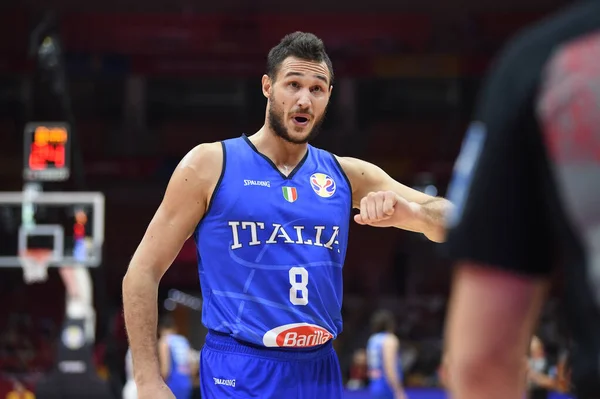 Italia Selección Nacional de Baloncesto Copa Mundial de Baloncesto de China 2019 Porto Rico vs Italia — Foto de Stock