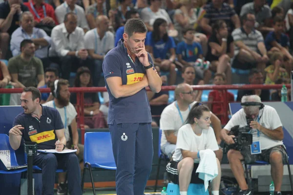 Torneo de la Selección Italiana de Voleibol Hombres de Calificación Para Tokio 2020 - Día 2 - Italia vs Australia —  Fotos de Stock