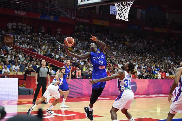 Italia Selección Nacional de Baloncesto Copa Mundial de Baloncesto de China 2019 Porto Rico vs Italia — Foto de Stock