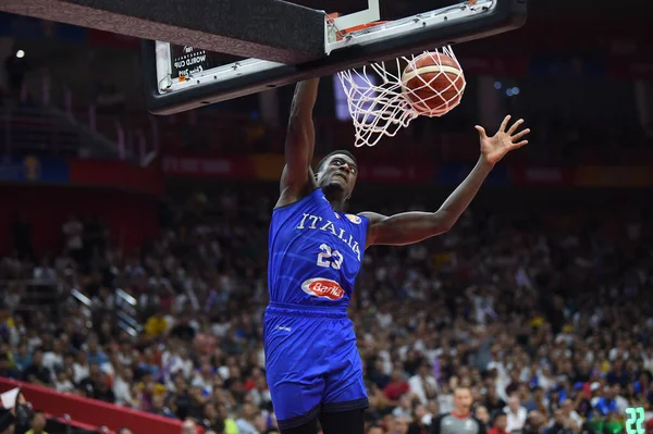 Italia Selección Nacional de Baloncesto Copa Mundial de Baloncesto de China 2019 Porto Rico vs Italia — Foto de Stock