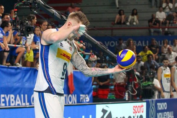 Torneo de la Selección Italiana de Voleibol Hombres de Calificación Para Tokio 2020 - Día 2 - Italia vs Australia — Foto de Stock