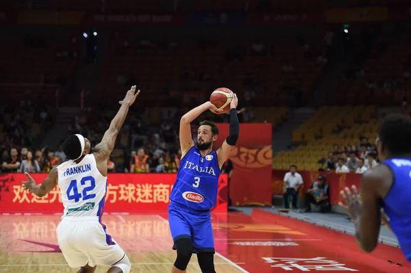 Italia Selección Nacional de Baloncesto Copa Mundial de Baloncesto de China 2019 Porto Rico vs Italia — Foto de Stock
