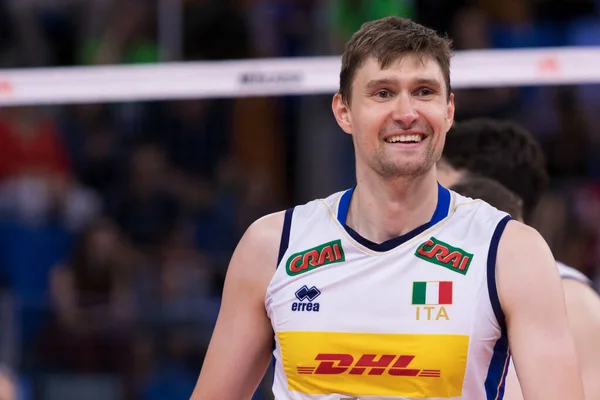 Selección de Voleibol Italiano Liga de Naciones Hombres 2019 - Italia vs Argentina — Foto de Stock