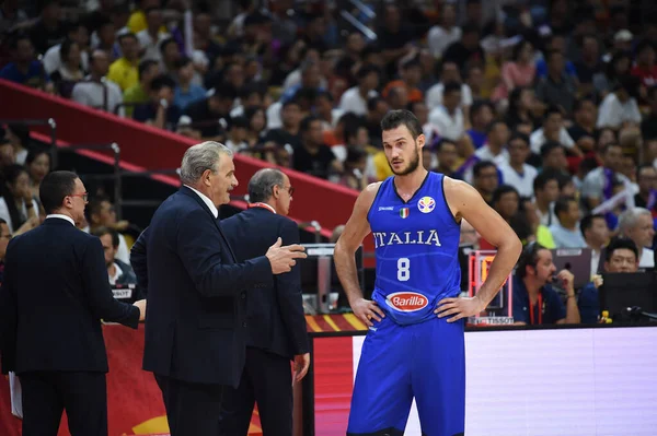 Italia Basketball VM i basketball 2019 - Porto Rico mot Italia – stockfoto