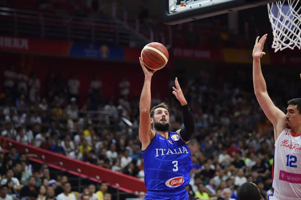 Italia Selección Nacional de Baloncesto Copa Mundial de Baloncesto de China 2019 Porto Rico vs Italia — Foto de Stock