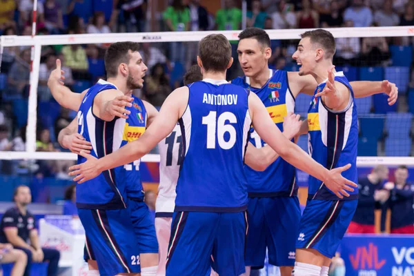 Selección de Voleibol Italiano Liga de Naciones Hombres 2019 - Italia vs Serbia — Foto de Stock