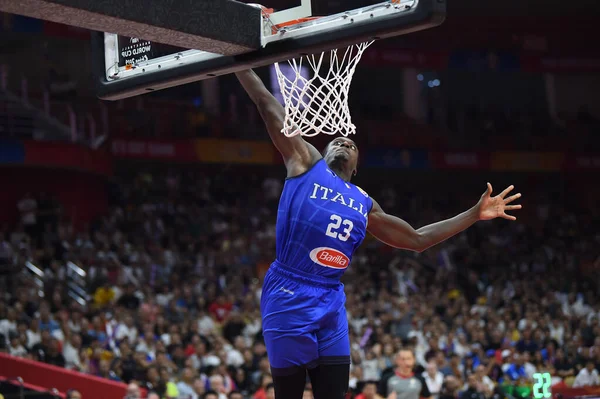 Italia Selección Nacional de Baloncesto Copa Mundial de Baloncesto de China 2019 Porto Rico vs Italia — Foto de Stock