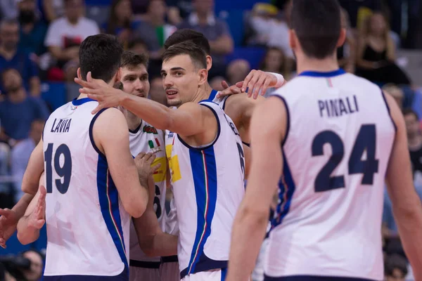 Selección de Voleibol Italiano Liga de Naciones Hombres 2019 - Italia vs Argentina — Foto de Stock