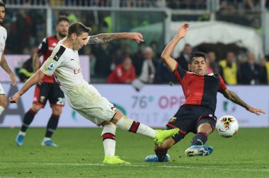 İtalyan Futbolu Serisi A Erkekler Şampiyonası Genoa, Ac Milan 'a karşı