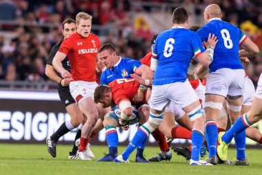 İtalyan Rugby Milli Takımı Guinness Altı Uluslu Rugby 2019 - İtalya Galler 'e Karşı