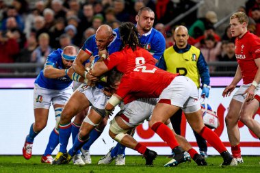 İtalyan Rugby Milli Takımı Guinness Altı Uluslu Rugby 2019 - İtalya Galler 'e Karşı