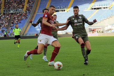 İtalyan Futbol Serisi A Erkekler Şampiyonası Romanlar Çagliari 'ye Karşı