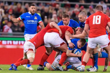 İtalyan Rugby Milli Takımı Guinness Altı Uluslu Rugby 2019 - İtalya Galler 'e Karşı