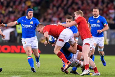 İtalyan Rugby Milli Takımı Guinness Altı Uluslu Rugby 2019 - İtalya Galler 'e Karşı