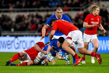 İtalyan Rugby Milli Takımı Guinness Altı Uluslu Rugby 2019 - İtalya Galler 'e Karşı
