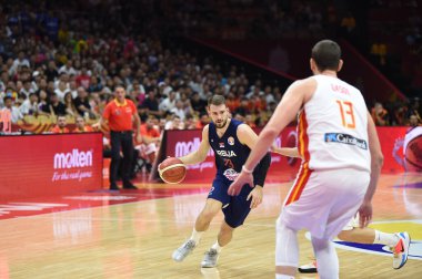 Uluslararası Basketbol Takımı Çin Basketbol Dünya Kupası 2019 - İspanya Sırbistan 'a Karşı