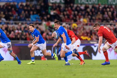 İtalyan Rugby Milli Takımı Guinness Altı Uluslu Rugby 2019 - İtalya Galler 'e Karşı