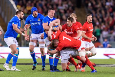 İtalyan Rugby Milli Takımı Guinness Altı Uluslu Rugby 2019 - İtalya Galler 'e Karşı