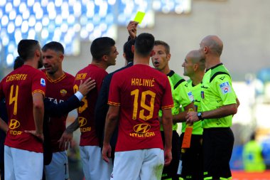 İtalyan Futbol Serisi A Erkekler Şampiyonası Romanlar Çagliari 'ye Karşı