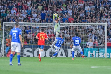 İtalyan Futbol Takımı Avrupa 21 Ocak 2019 - Turnuva Aşaması - İtalya İspanya 'ya Karşı 