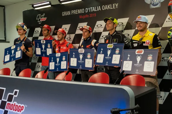 Campeonato del Mundo de MotoGP Gran Premio de Italia 2019 - Mugello - Conferencia de prensa — Foto de Stock