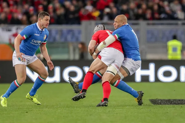 Italian Rugby National Team Guinness Six Nations Rugby - Italy vs Galless — Stock Photo, Image