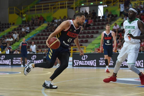 Iternational Basketball Teams Verona Basketball Cup 2019 - Rusia vs Senegal — Foto de Stock