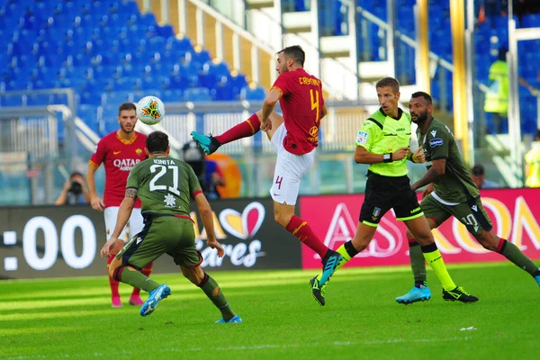 Чемпионат Италии по футболу среди мужчин AS Roma vs Cagliari — стоковое фото