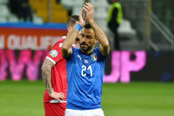 Італійська футбольна команда European Soccer Qualifications 2020 - Italy Vs Liechtenstein — стокове фото